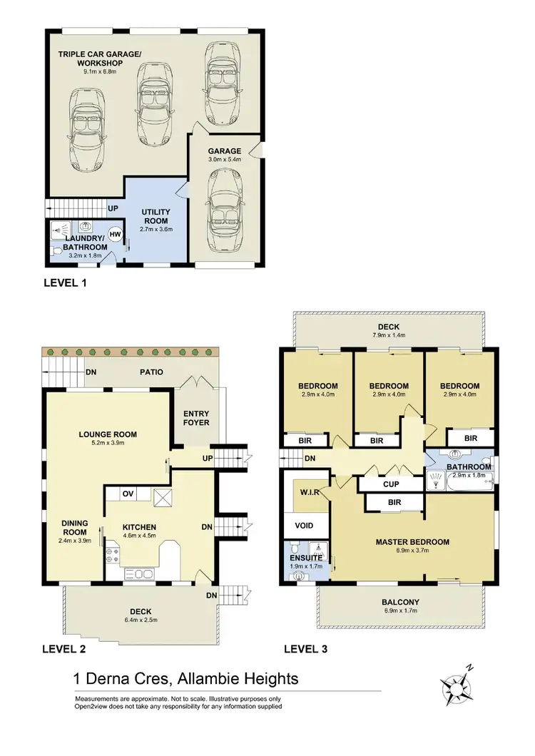 Floorplan of Homely house listing, 1 Derna Crescent, Allambie Heights NSW 2100