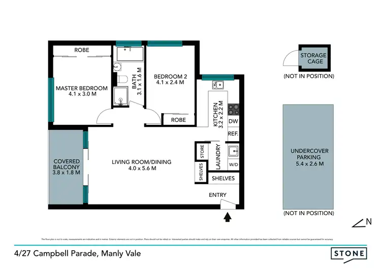Floorplan of Homely apartment listing, 4/27 Campbell Parade, Manly Vale NSW 2093