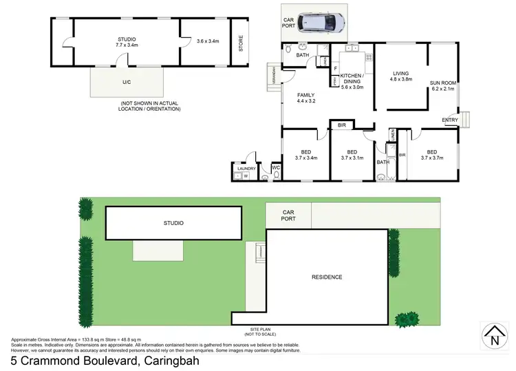 Floorplan of Homely house listing, 5 Crammond Boulevard, Caringbah NSW 2229
