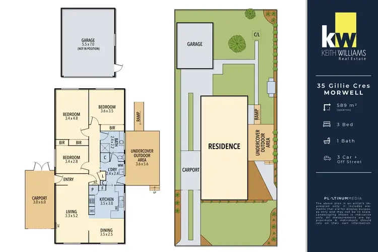 Floorplan of Homely house listing, 35 Gillie Crescent, Morwell VIC 3840