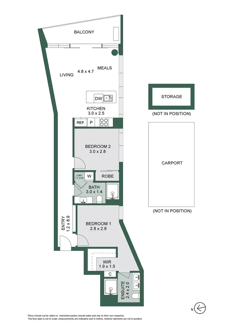 Floorplan of Homely apartment listing, 808/38 Albert Road, South Melbourne VIC 3205