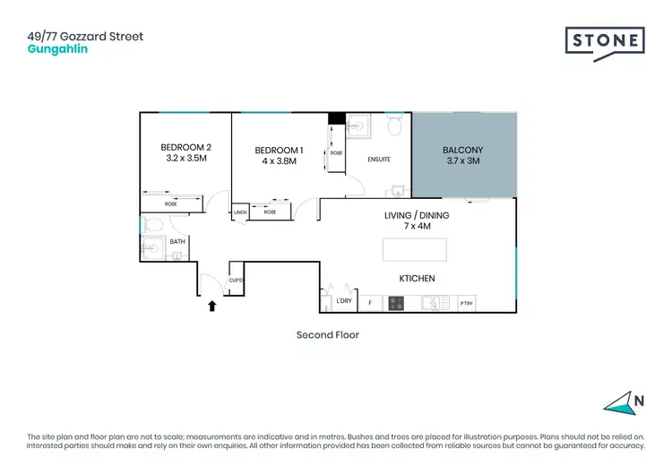 Floorplan of Homely apartment listing, 49/77 Gozzard Street, Gungahlin ACT 2912