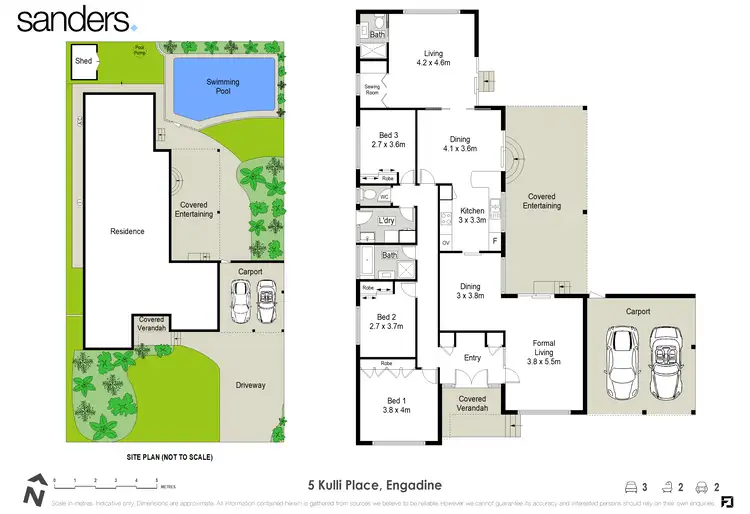 Floorplan of Homely house listing, 5 Kulli Place, Engadine NSW 2233