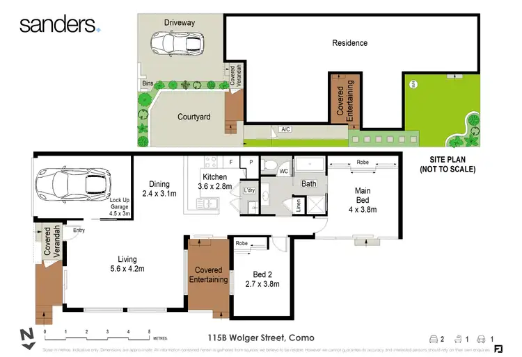 Floorplan of Homely villa listing, 115B Wolger Street, Como NSW 2226