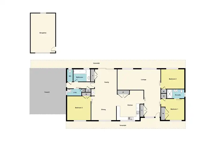 Floorplan of Homely house listing, 203 High Street, Avoca VIC 3467