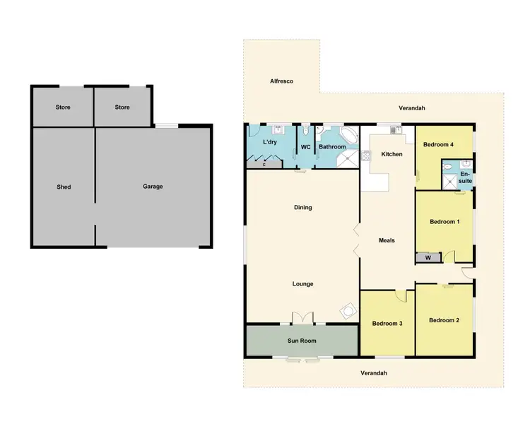 Floorplan of Homely house listing, 24 Humffray Street, Amphitheatre VIC 3468