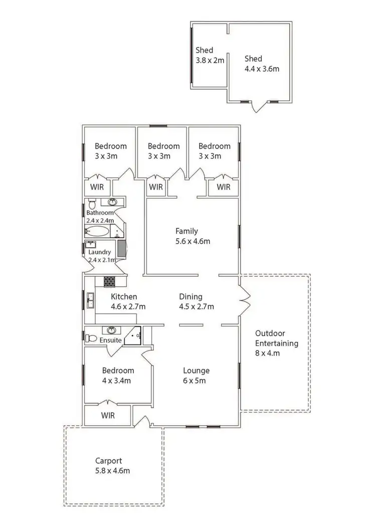 Floorplan of Homely house listing, 20 Jude Avenue, Mildura VIC 3500
