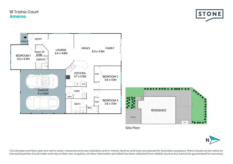 Floorplan of Homely house listing, 18 Traine Court, Amaroo ACT 2914