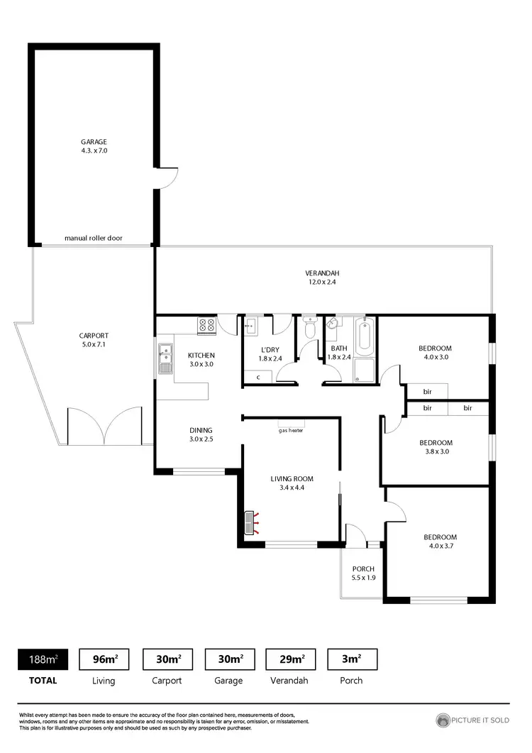 Floorplan of Homely house listing, 11 McMahon Place, Seaton SA 5023
