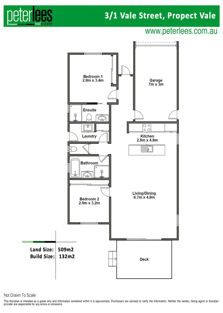 Floorplan of Homely unit listing, 3/1 Vale Street, Prospect Vale TAS 7250