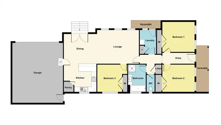 Floorplan of Homely house listing, 100 Larter Street, Golden Point VIC 3350