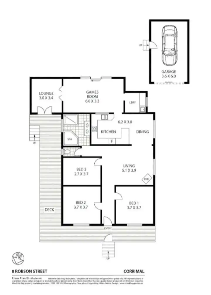 Floorplan of Homely house listing, 8 Robson Street, Corrimal NSW 2518