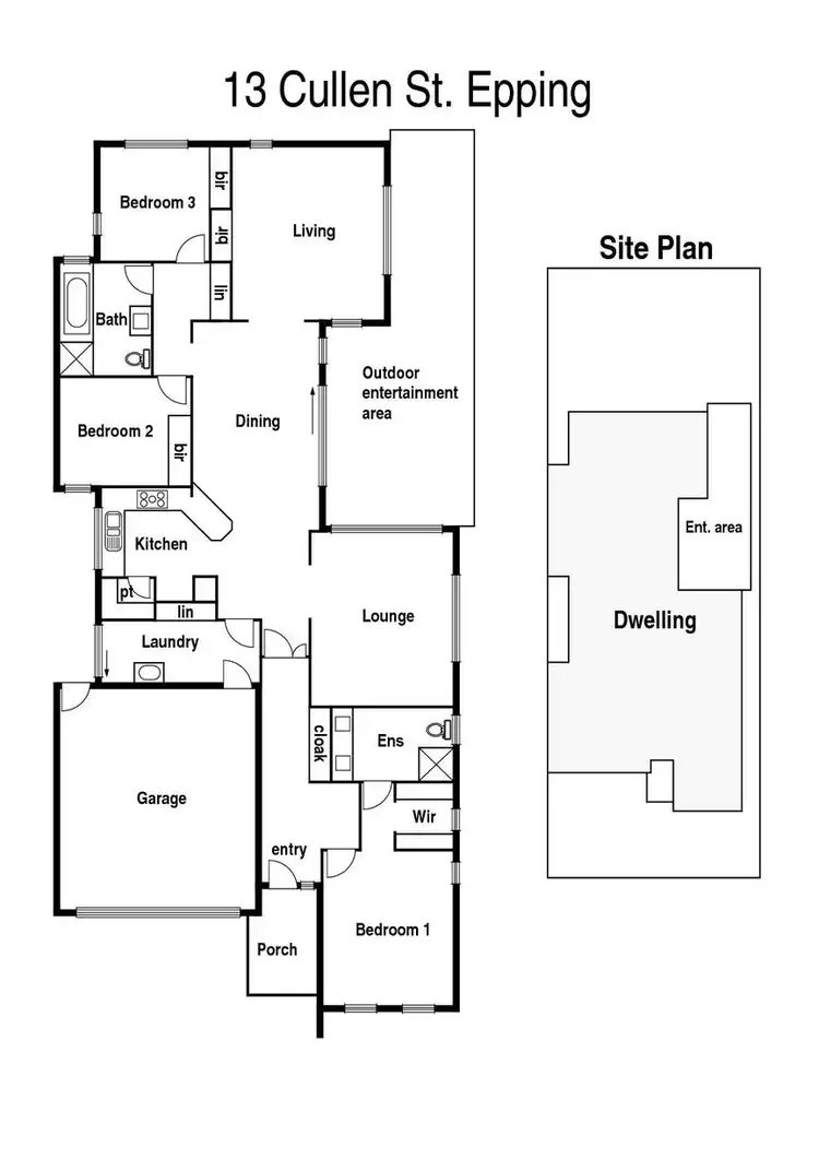 Floorplan of Homely house listing, 13 Cullen Street, Epping VIC 3076