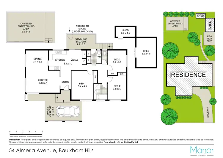 Floorplan of Homely house listing, 54 Almeria Avenue, Baulkham Hills NSW 2153