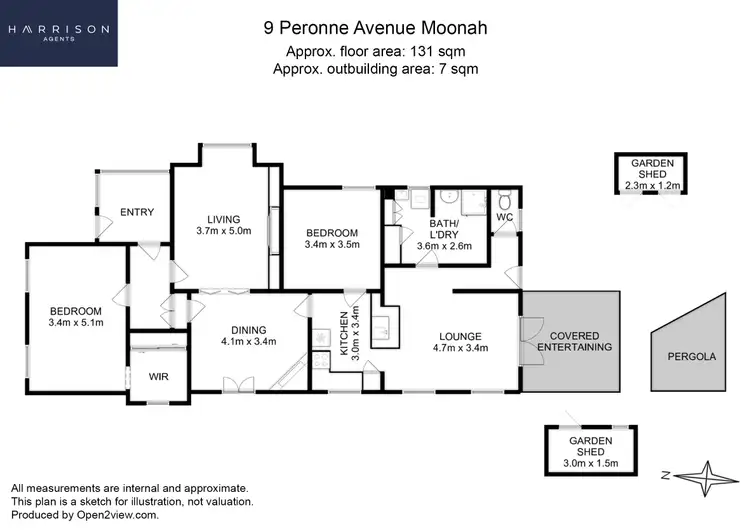 Floorplan of Homely house listing, 9 Peronne Avenue, Moonah TAS 7009