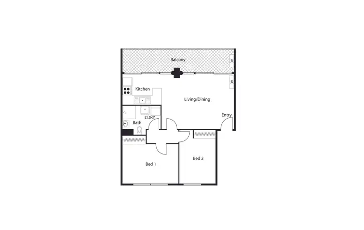 Floorplan of Homely unit listing, 78/4 Wilkins Street, Mawson ACT 2607
