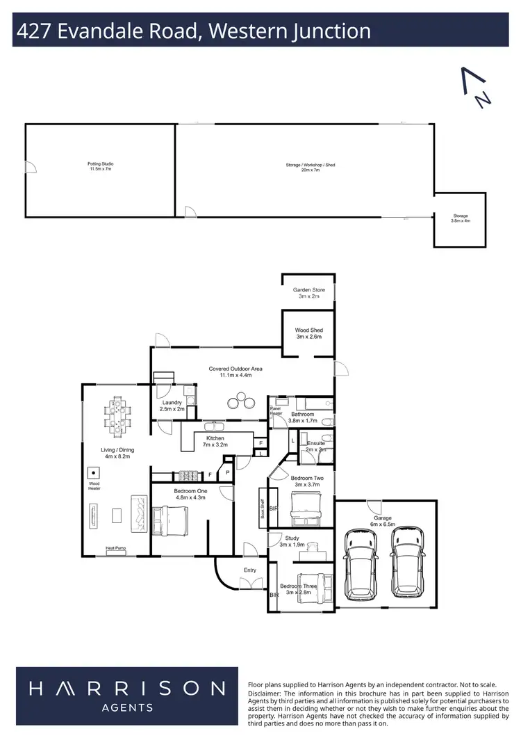Floorplan of Homely house listing, 427 Evandale Road, Western Junction TAS 7212