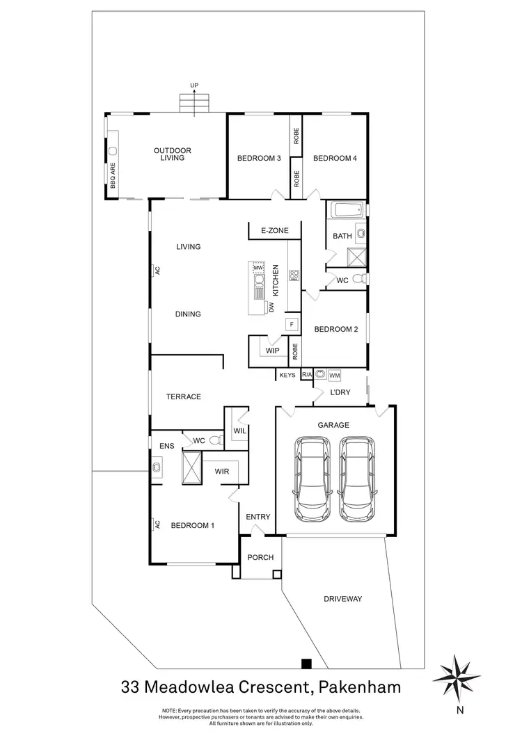 Floorplan of Homely house listing, 33 Meadowlea Crescent, Pakenham VIC 3810