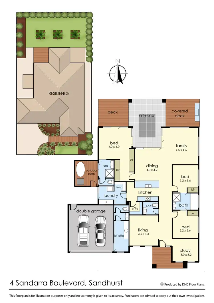 Floorplan of Homely house listing, 4 Sandarra Boulevard, Sandhurst VIC 3977