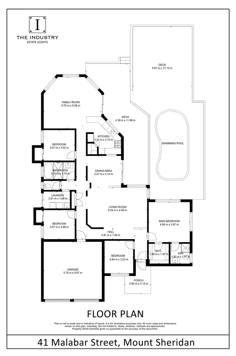 Floorplan of Homely house listing, 41 Malabar Street, Mount Sheridan QLD 4868