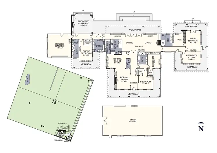 Floorplan of Homely rural property listing, 156 Victoria Road, Coldstream VIC 3770