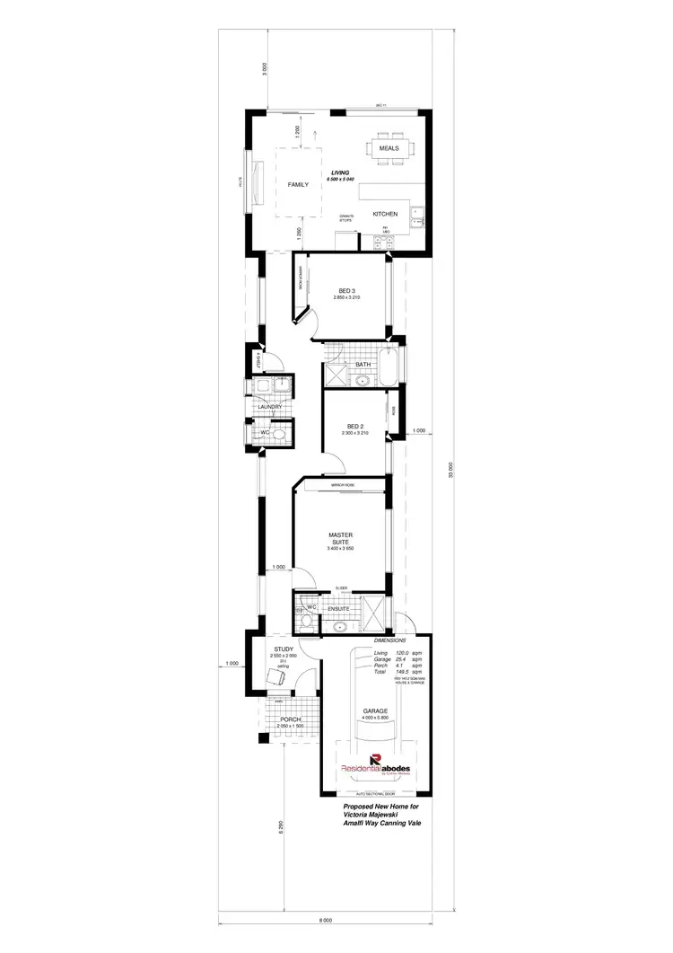 Floorplan of Homely house listing, 23B Amalfi Way, Canning Vale WA 6155