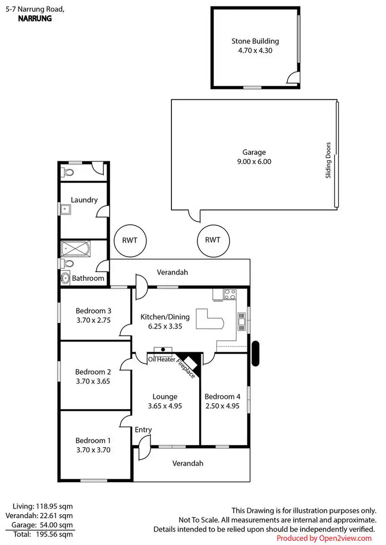Floorplan of Homely house listing, 5-7 Narrung Road, Meningie SA 5264