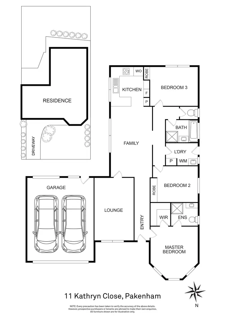 Floorplan of Homely house listing, 11 Kathryn Close, Pakenham VIC 3810