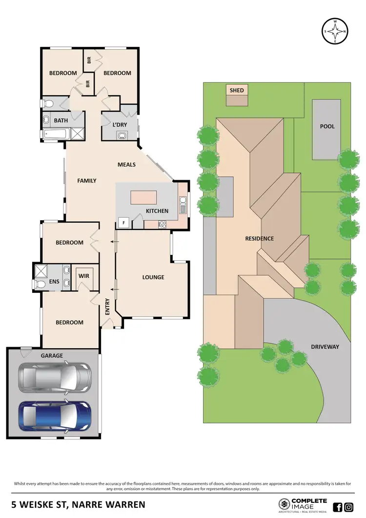Floorplan of Homely house listing, 5 Weiske Street, Narre Warren VIC 3805