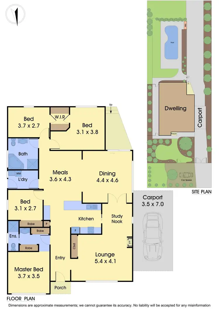 Floorplan of Homely house listing, 1 Hut Street, Whittlesea VIC 3757