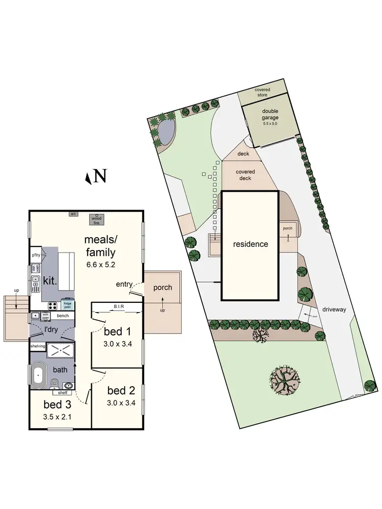 Floorplan of Homely house listing, 55 Shirley Crescent, Woori Yallock VIC 3139