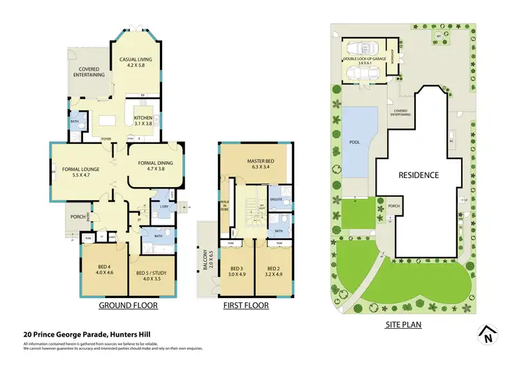 Floorplan of Homely house listing, 20 Prince George Parade, Hunters Hill NSW 2110