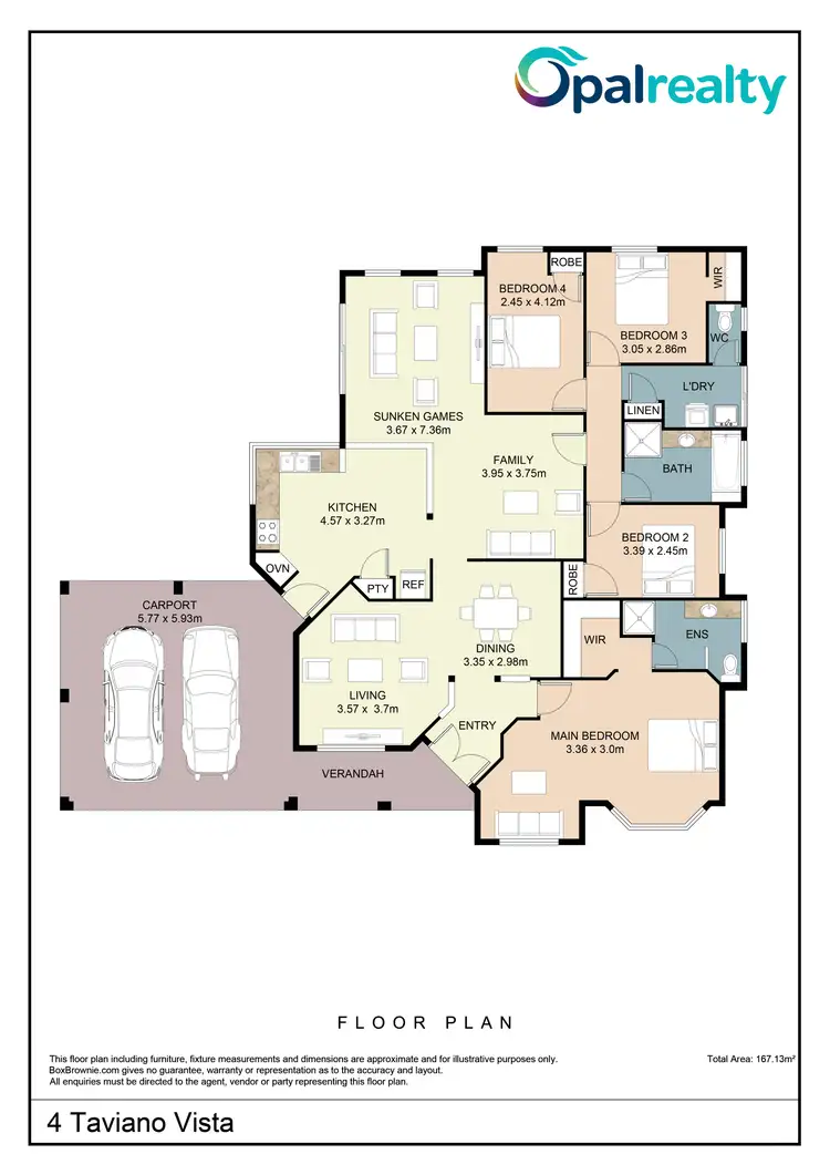 Floorplan of Homely house listing, 4 Taviano Vista, Secret Harbour WA 6173