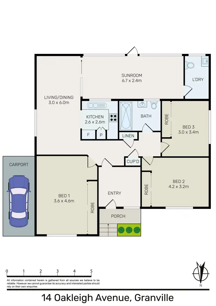 Floorplan of Homely house listing, 14 Oakleigh Avenue, Granville NSW 2142
