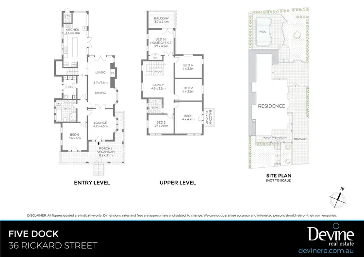 Floorplan of Homely house listing, 36 Rickard Street, Five Dock NSW 2046