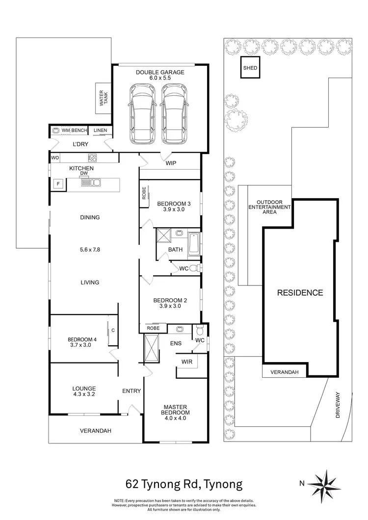 Floorplan of Homely house listing, 62 Tynong Road, Tynong VIC 3813