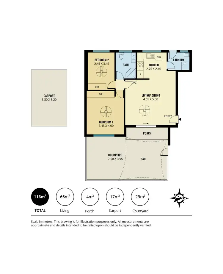Floorplan of Homely unit listing, 9/7-9 L'estrange Street, Glenside SA 5065