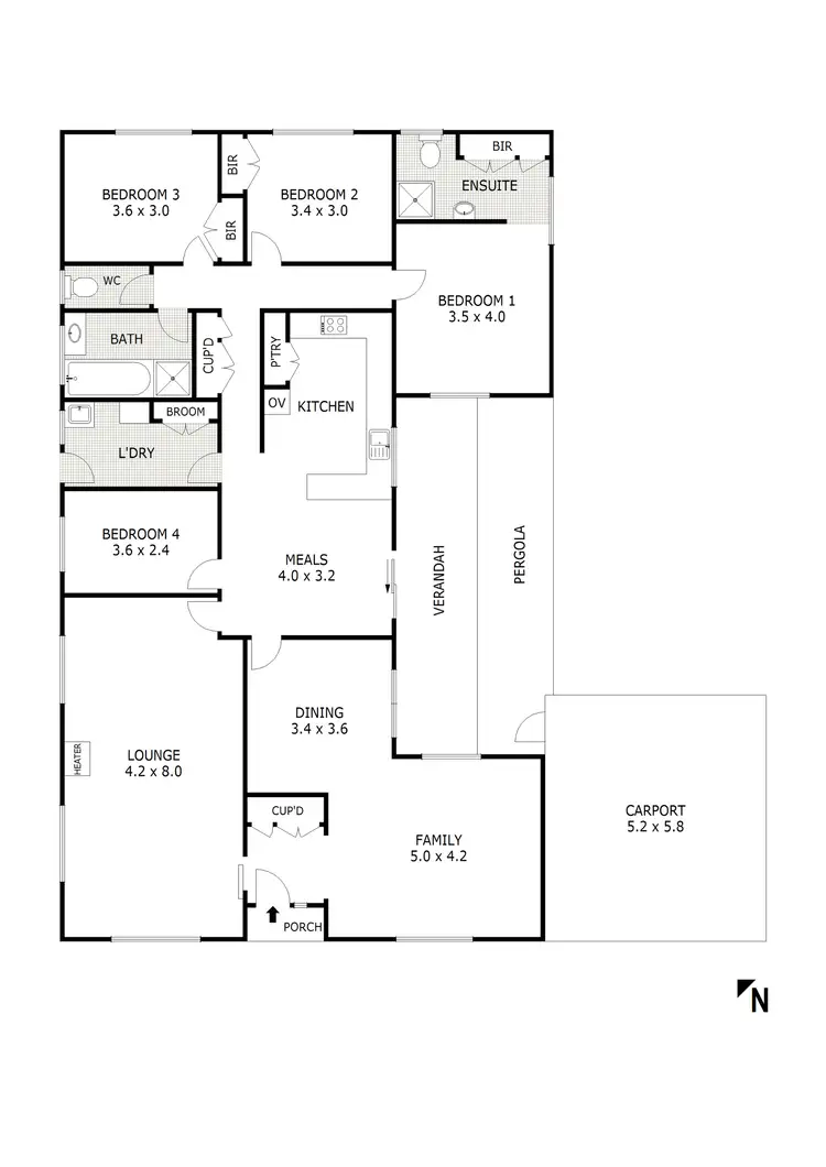 Floorplan of Homely house listing, 27 Ridgeway Crescent, Kennington VIC 3550