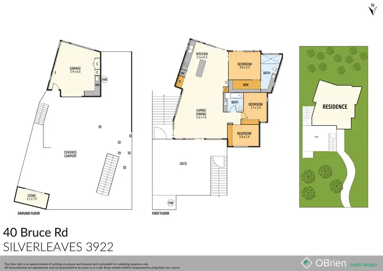 Floorplan of Homely house listing, 40 Bruce Road, Silverleaves VIC 3922