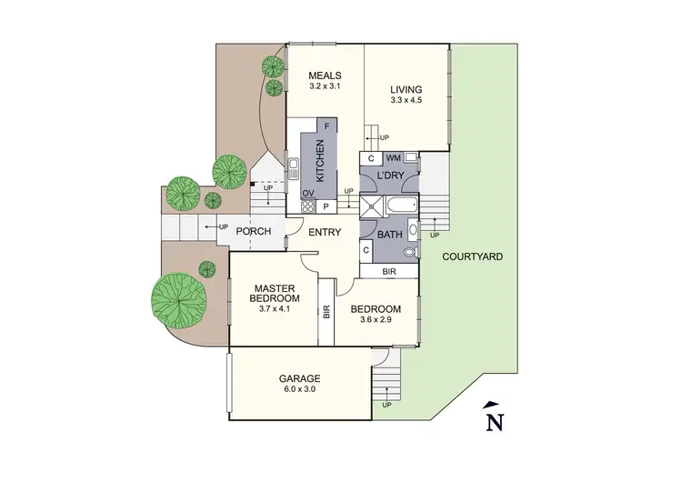 Floorplan of Homely unit listing, 1/17-19 Nicholas Street, Lilydale VIC 3140