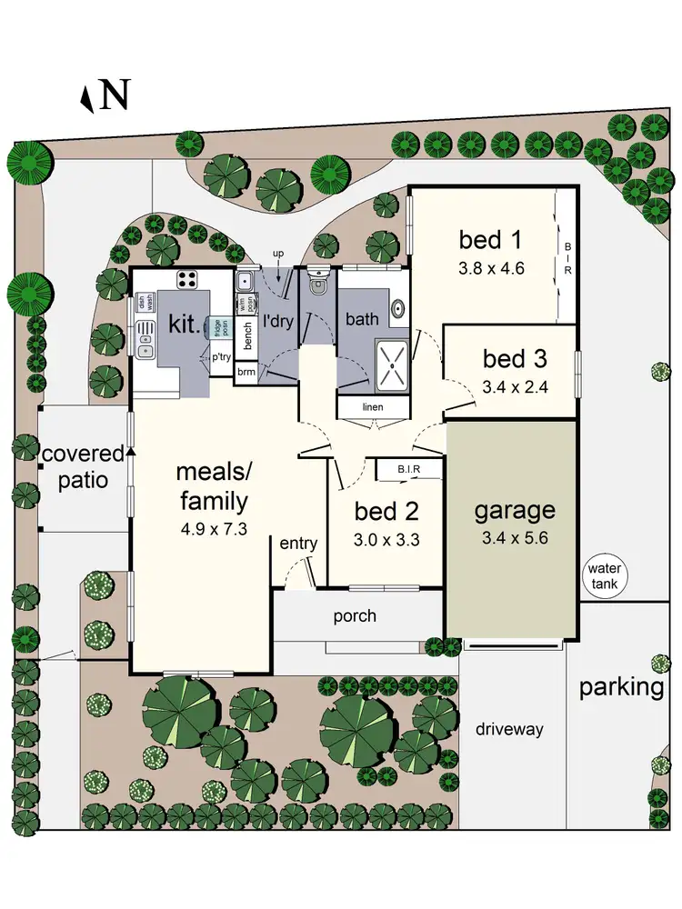 Floorplan of Homely house listing, 3 Woori Court, Woori Yallock VIC 3139