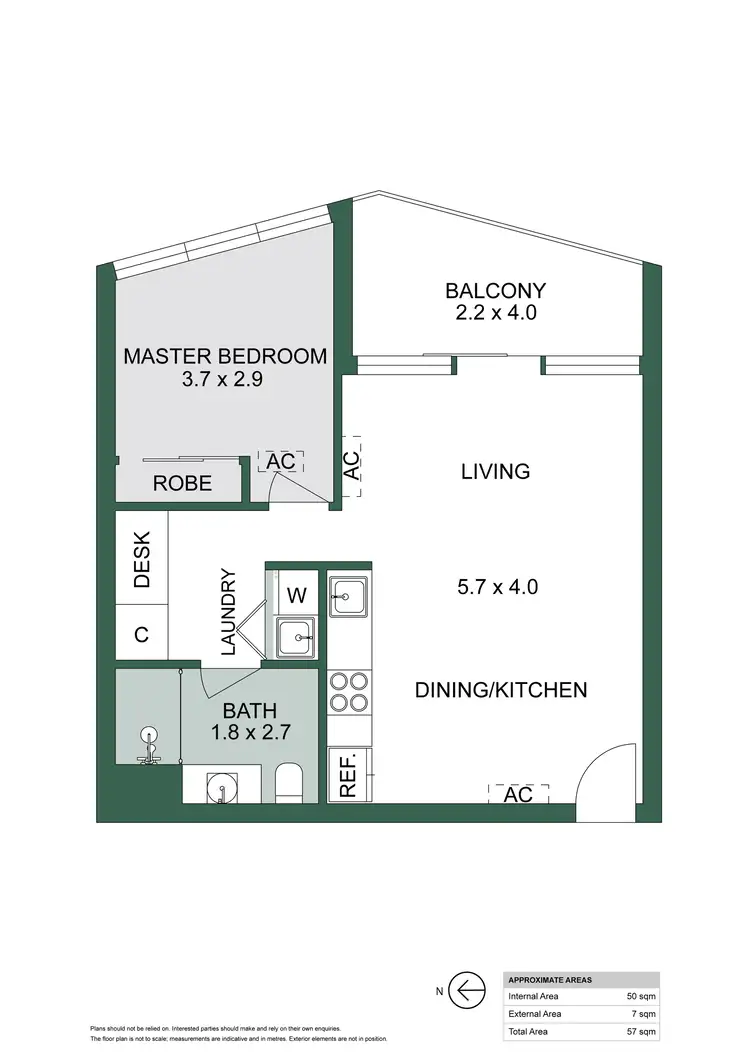 Floorplan of Homely apartment listing, 2202/421 King William Street, Adelaide SA 5000