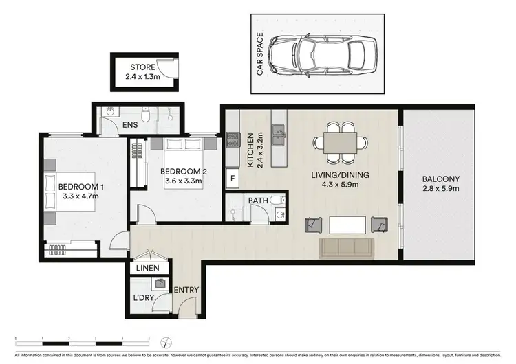 Floorplan of Homely apartment listing, 7/291 Woodville Road, Guildford NSW 2161