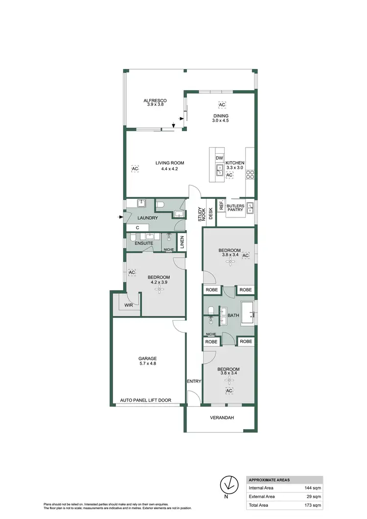 Floorplan of Homely house listing, 42B Vincent Avenue, Athelstone SA 5076