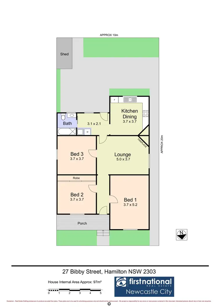 Floorplan of Homely house listing, 27 Bibby Street, Hamilton NSW 2303