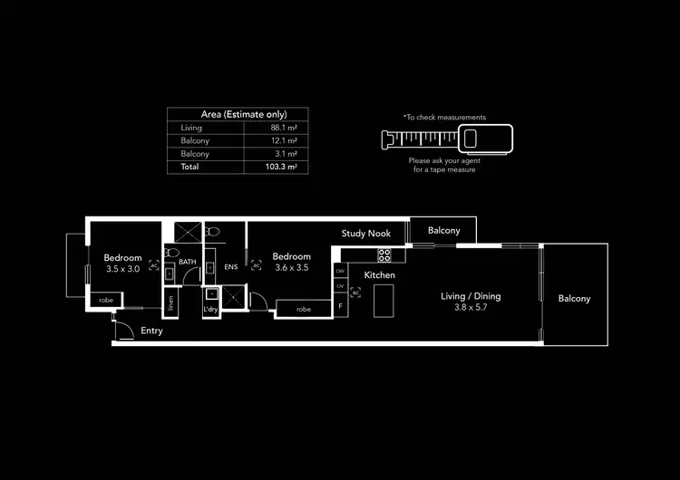Floorplan of Homely unit listing, 214/356 Seaview Road, Henley Beach SA 5022