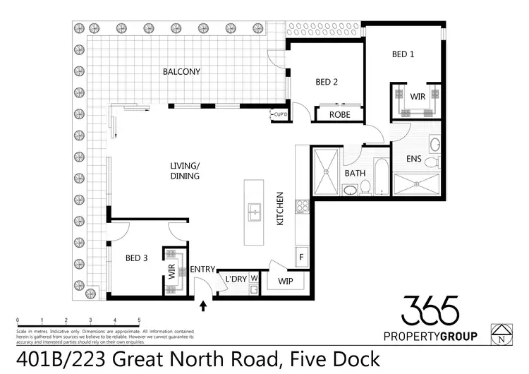 Floorplan of Homely apartment listing, 401B/38 East Street, Five Dock NSW 2046