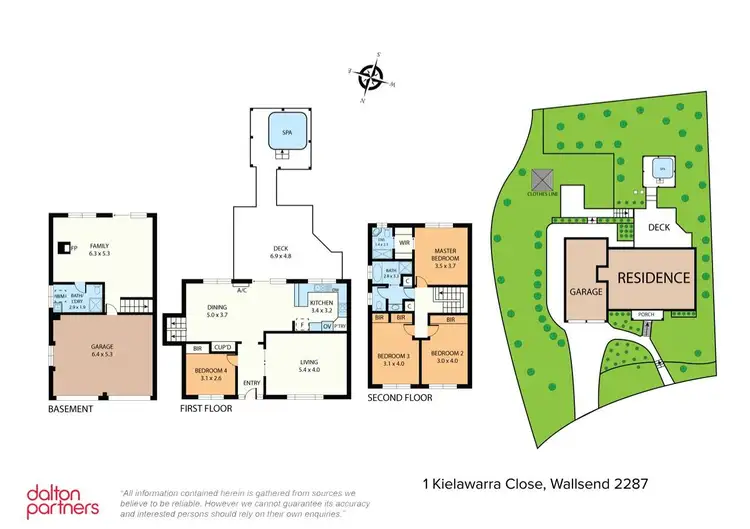 Floorplan of Homely house listing, 1 Kielawarra Close, Wallsend NSW 2287