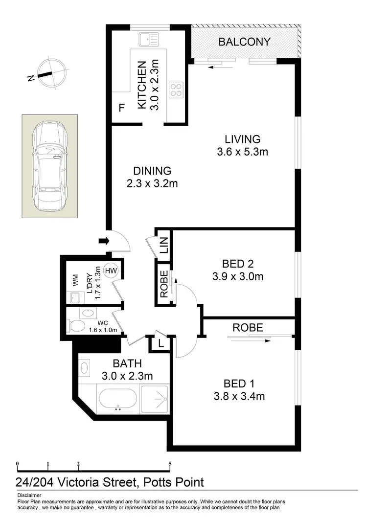Floorplan of Homely apartment listing, 24/204 Victoria Street, Potts Point NSW 2011