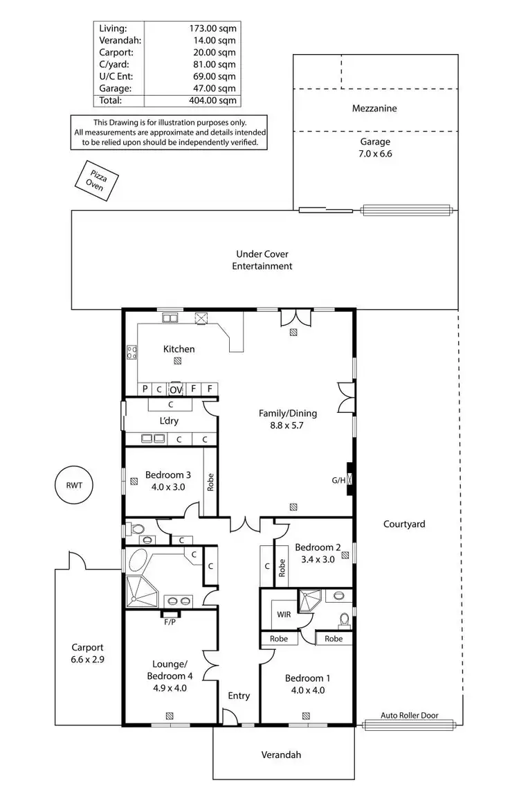 Floorplan of Homely house listing, 11 Rosslyn Avenue, Clarence Park SA 5034